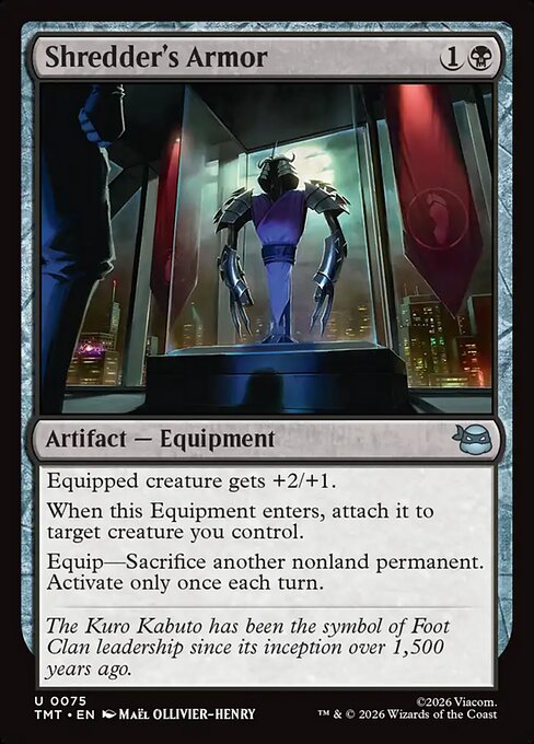 Teenage Mutant Ninja Turtles - 75 - Shredder's Armor - Uncommon - B - Non-foil