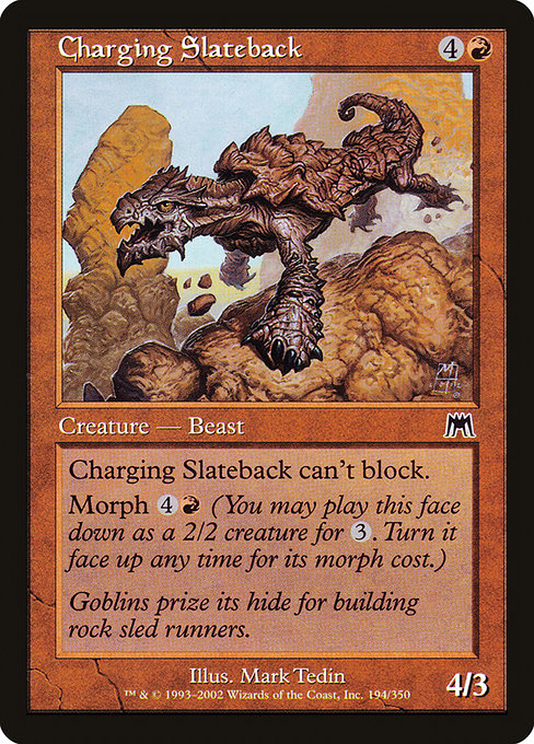 Onslaught - 194 - Charging Slateback - Common - R - Non-foil