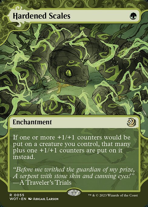 Wilds of Eldraine: Enchanting Tales - 55 - Hardened Scales - Rare - G - Non-foil