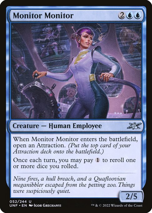 Unfinity - 52 - Monitor Monitor - Uncommon - U - Foil