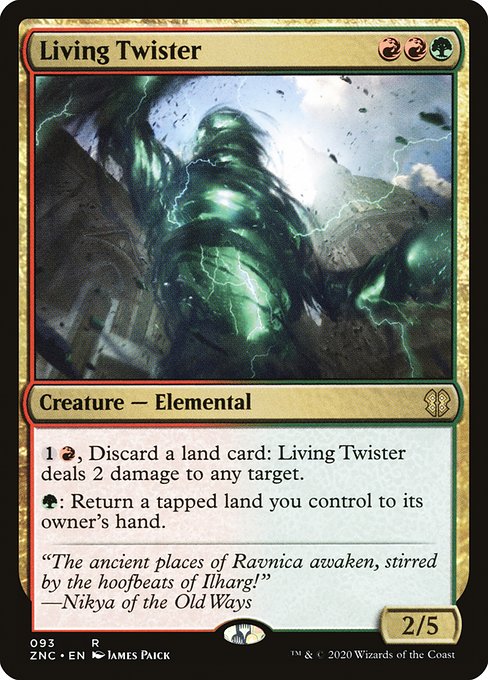 Zendikar Rising Commander - 93 - Living Twister - Rare - RG - Non-foil