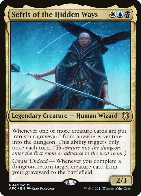 Forgotten Realms Commander - 3 - Sefris of the Hidden Ways - Mythic - Multi - Foil