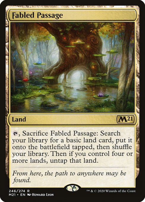 Core Set 2021 - 246 - Fabled Passage - Rare - C - Foil