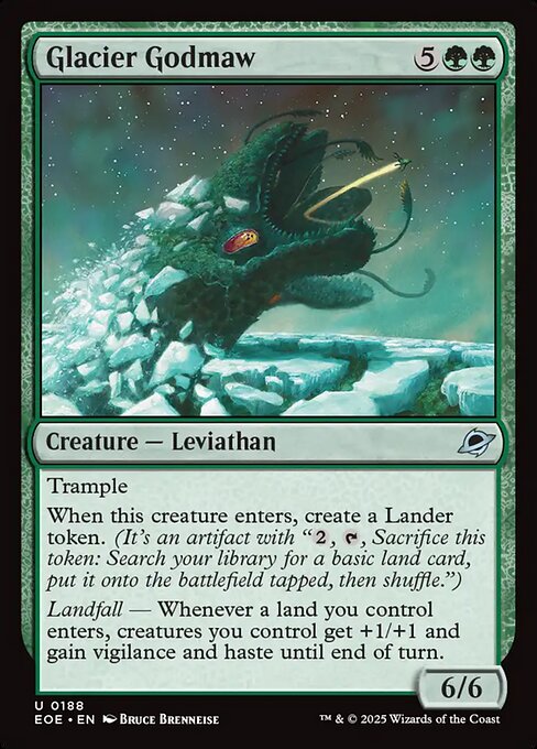 Edge of Eternities - 188 - Glacier Godmaw - Uncommon - G - Foil