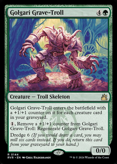 Ravnica Remastered - 144 - Golgari Grave-Troll - Rare - G - Foil