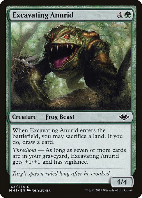 Modern Horizons - 163 - Excavating Anurid - Common - G - Non-foil