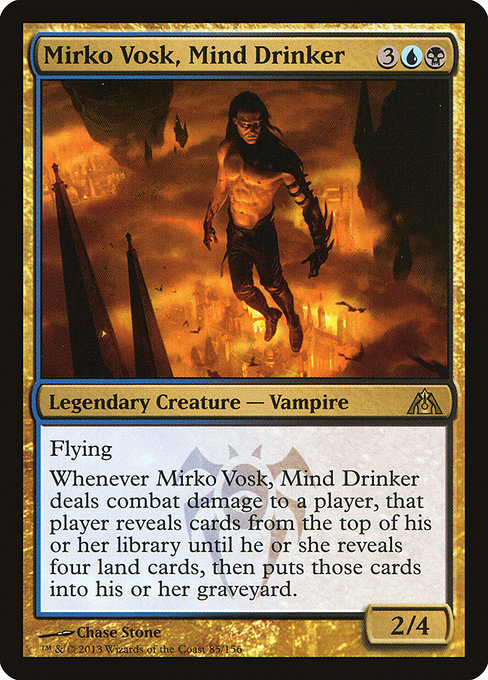 Dragon's Maze - 85 - Mirko Vosk, Mind Drinker - Rare - UB - Non-foil