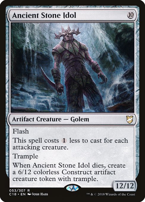 Commander 2018 - 53 - Ancient Stone Idol - Rare - C - Non-foil