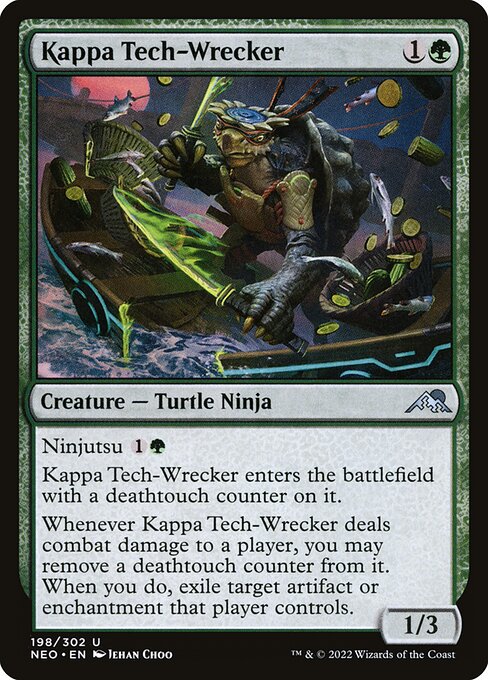 Kamigawa: Neon Dynasty - 198 - Kappa Tech-Wrecker - Uncommon - G - Non-foil
