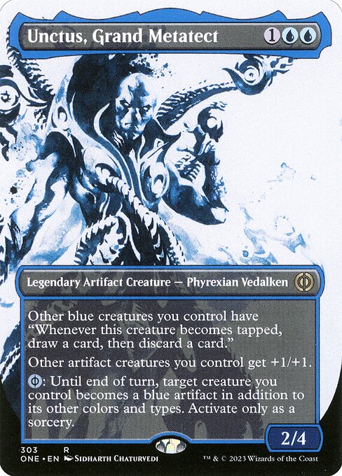 Phyrexia: All Will Be One - 303 - Unctus, Grand Metatect - Rare - U - Foil
