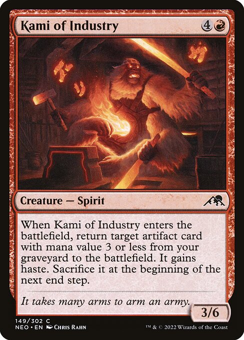 Kamigawa: Neon Dynasty - 149 - Kami of Industry - Common - R - Non-foil
