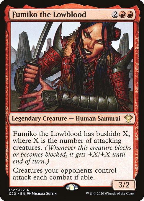 Commander 2020 - 152 - Fumiko the Lowblood - Rare - R - Non-foil