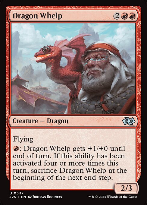 Foundations Jumpstart - 537 - Dragon Whelp - Uncommon - R - Non-foil