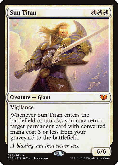 Commander 2015 - 82 - Sun Titan - Mythic - W - Non-foil