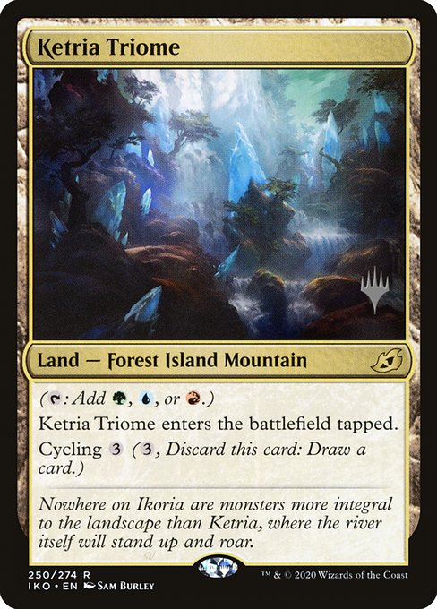 Ikoria: Lair of Behemoths Promos - 250p - Ketria Triome - Rare - C - Non-foil - Promo