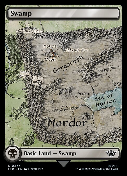 The Lord of the Rings: Tales of Middle-earth - 277 - Swamp - Common - C - Non-foil