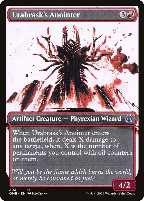 Phyrexia: All Will Be One - 293 - Urabrask's Anointer - Uncommon - R - Foil