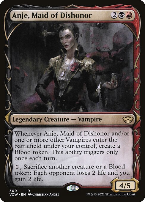 Innistrad: Crimson Vow - 309 - Anje, Maid of Dishonor - Rare - BR - Non-foil