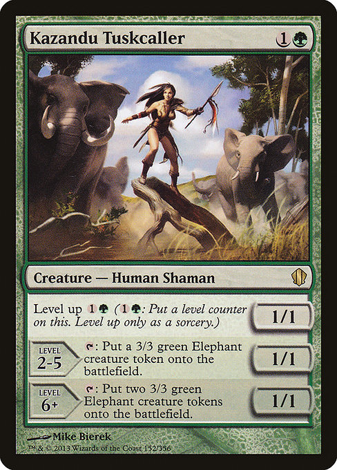 Commander 2013 - 152 - Kazandu Tuskcaller - Rare - G - Non-foil
