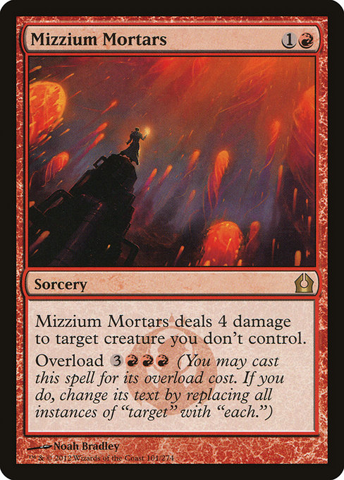 Return to Ravnica - 101 - Mizzium Mortars - Rare - R - Non-foil
