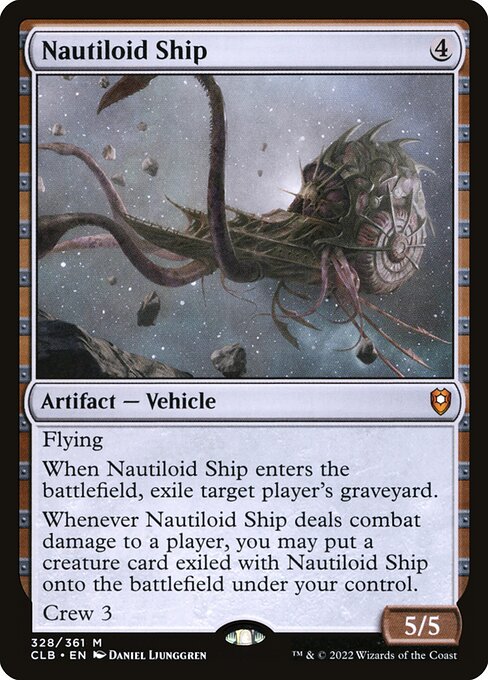Commander Legends: Battle for Baldur's Gate - 328 - Nautiloid Ship - Mythic - C - Foil
