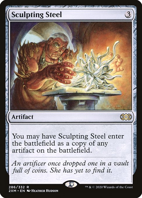 Double Masters - 286 - Sculpting Steel - Rare - C - Non-foil