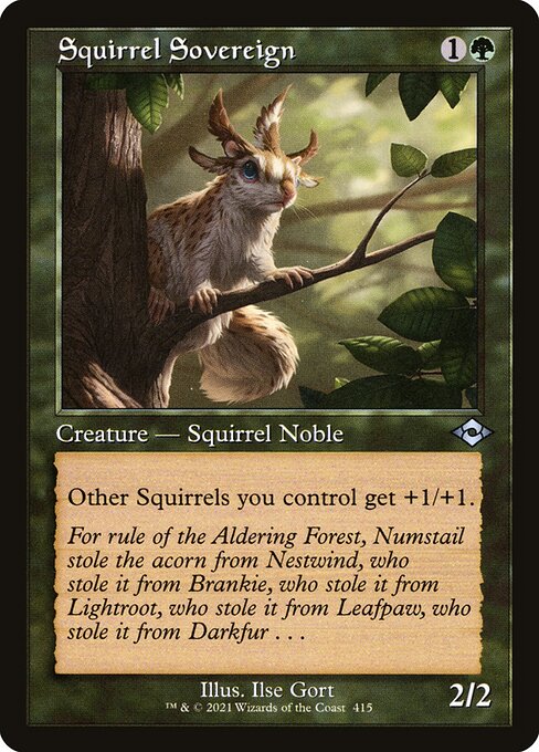Modern Horizons 2 - 415 - Squirrel Sovereign - Uncommon - G - Foil