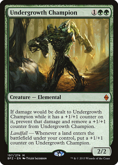 Battle for Zendikar - 197 - Undergrowth Champion - Mythic - G - Non-foil