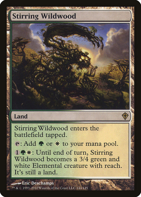 Worldwake - 144 - Stirring Wildwood - Rare - C - Non-foil