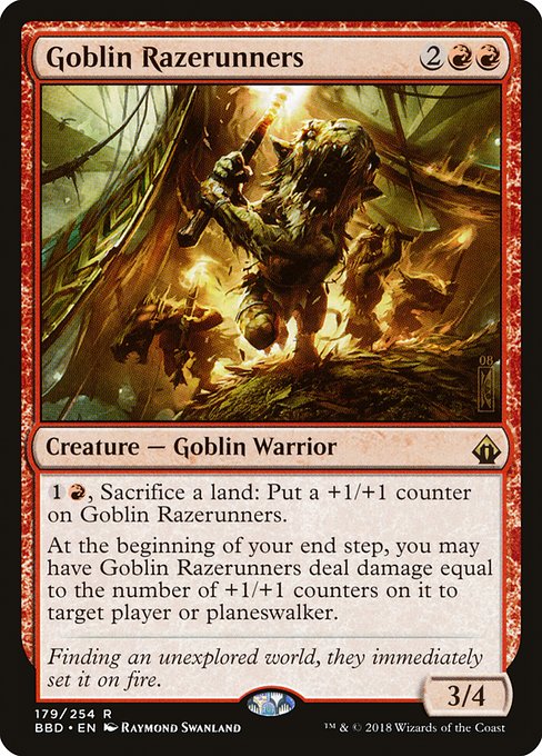 Battlebond - 179 - Goblin Razerunners - Rare - R - Non-foil