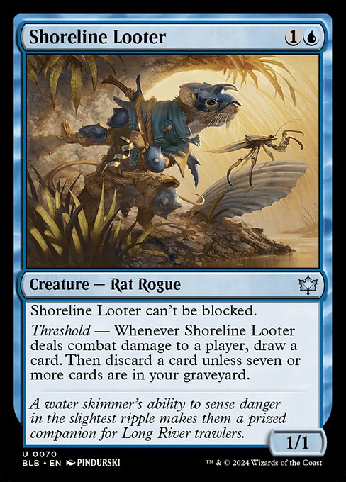 Bloomburrow - 70 - Shoreline Looter - Uncommon - U - Foil
