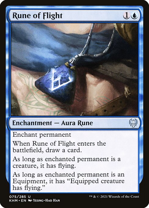 Kaldheim - 75 - Rune of Flight - Uncommon - U - Foil