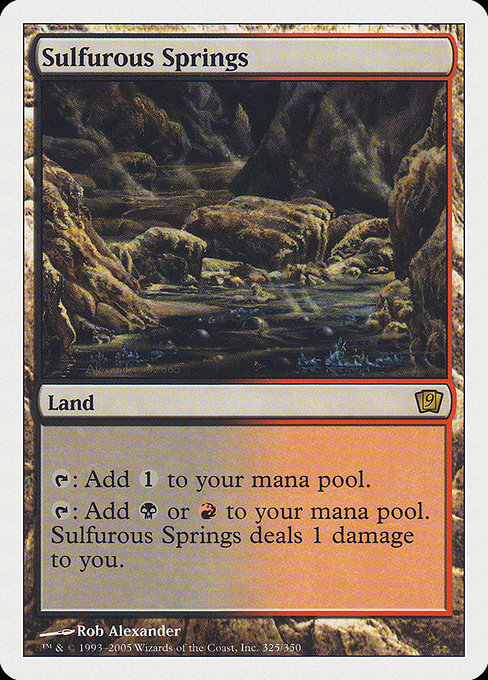 Ninth Edition - 325 - Sulfurous Springs - Rare - C - Non-foil