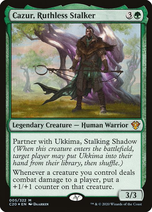 Commander 2020 - 5 - Cazur, Ruthless Stalker - Mythic - G - Foil
