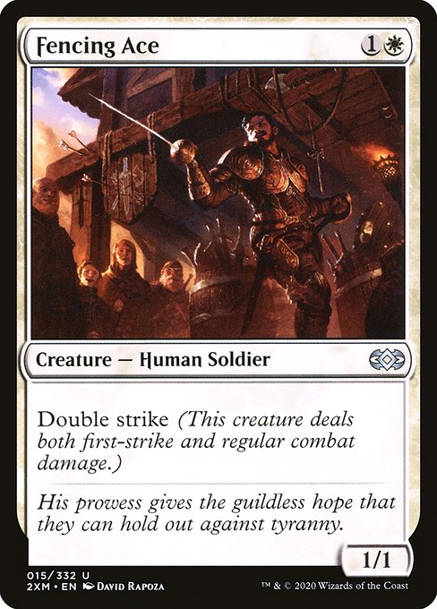 Double Masters - 15 - Fencing Ace - Uncommon - W - Non-foil