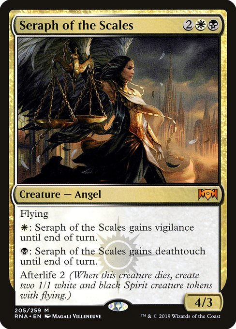 Ravnica Allegiance - 205 - Seraph of the Scales - Mythic - WB - Non-foil