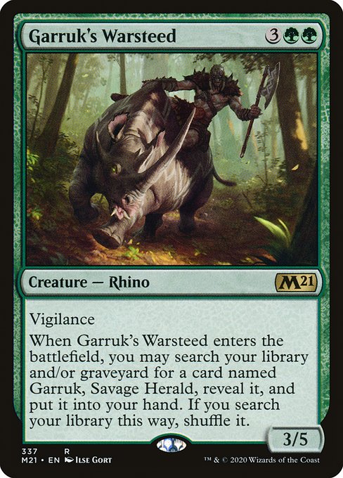 Core Set 2021 - 337 - Garruk's Warsteed - Rare - G - Non-foil