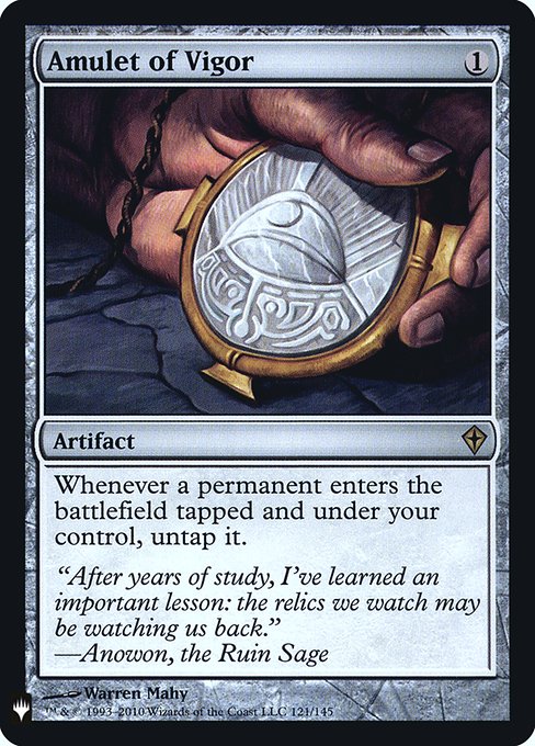 The List - WWK-121 - Amulet of Vigor - Rare - C - Foil