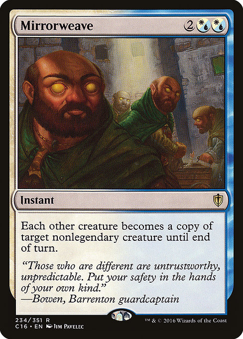 Commander 2016 - 234 - Mirrorweave - Rare - WU - Non-foil