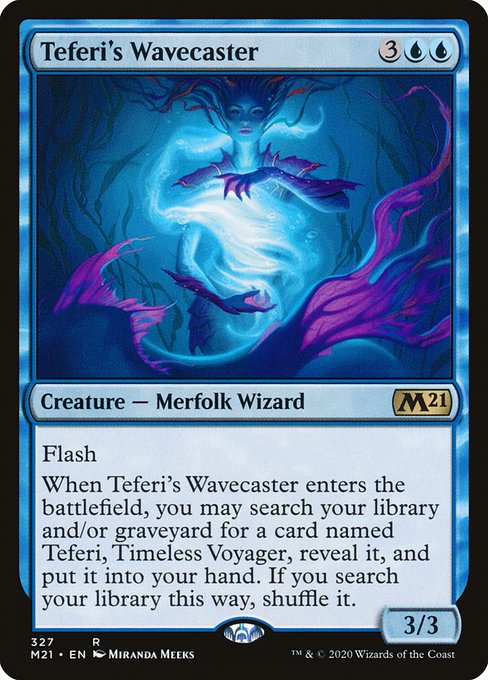 Core Set 2021 - 327 - Teferi's Wavecaster - Rare - U - Non-foil