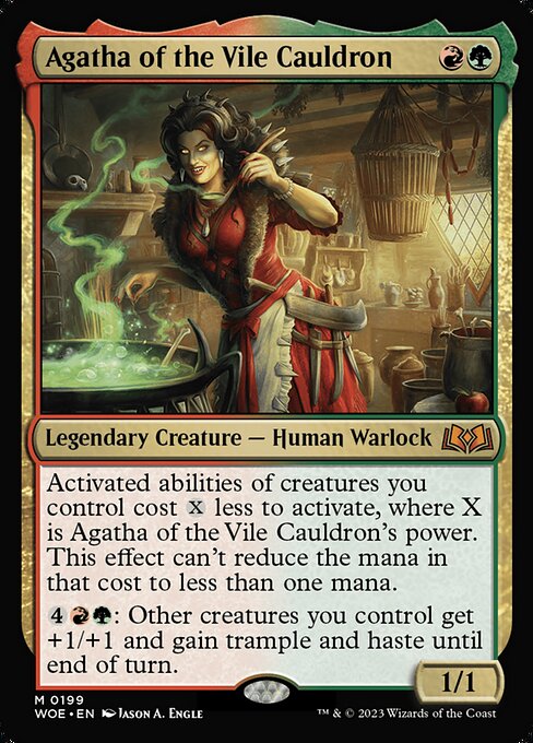 Wilds of Eldraine - 199 - Agatha of the Vile Cauldron - Mythic - RG - Non-foil