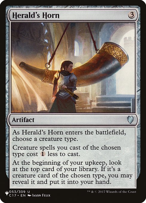 The List - C17-53 - Herald's Horn - Uncommon - C - Non-foil