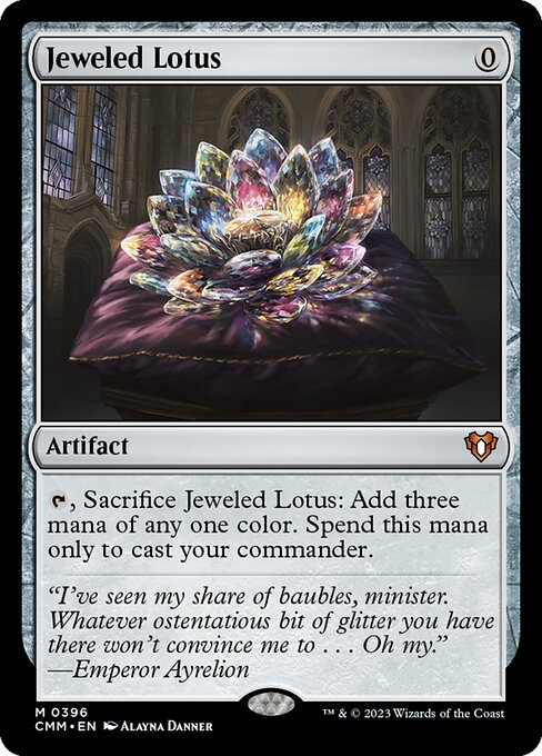 Commander Masters - 396 - Jeweled Lotus - Mythic - C - Non-foil