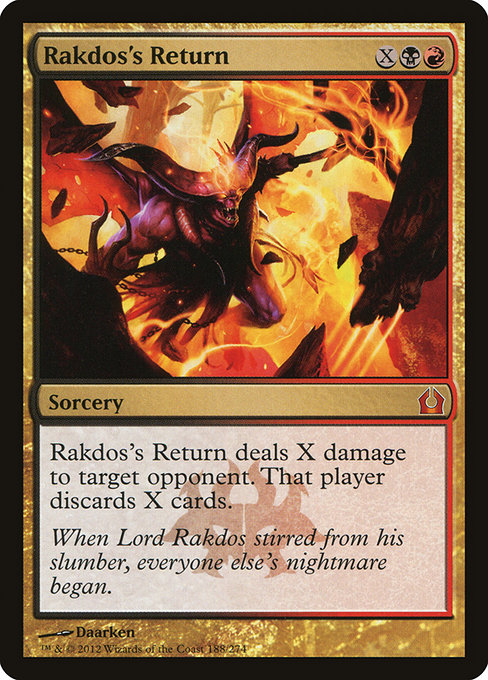 Return to Ravnica - 188 - Rakdos's Return - Mythic - BR - Non-foil