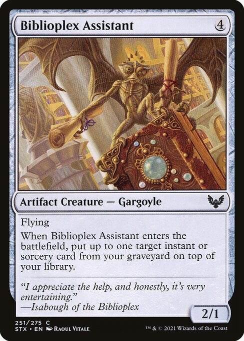 Strixhaven: School of Mages - 251 - Biblioplex Assistant - Common - C - Foil