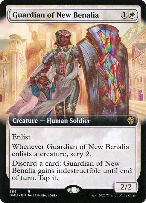 Dominaria United - 386 - Guardian of New Benalia - Rare - W - Foil