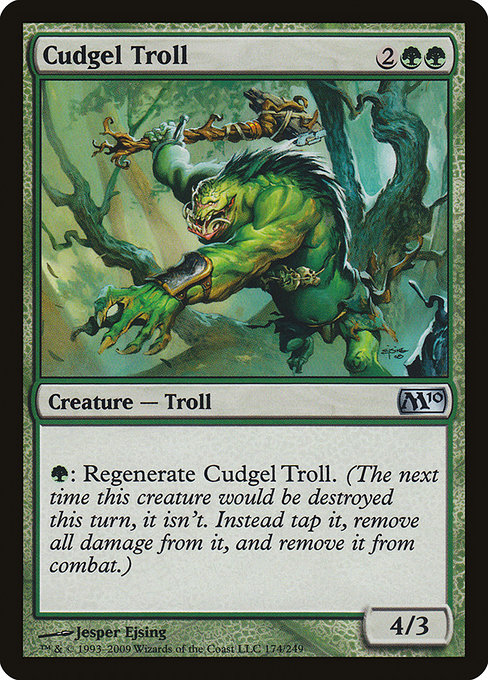 Magic 2010 - 174 - Cudgel Troll - Uncommon - G - Non-foil