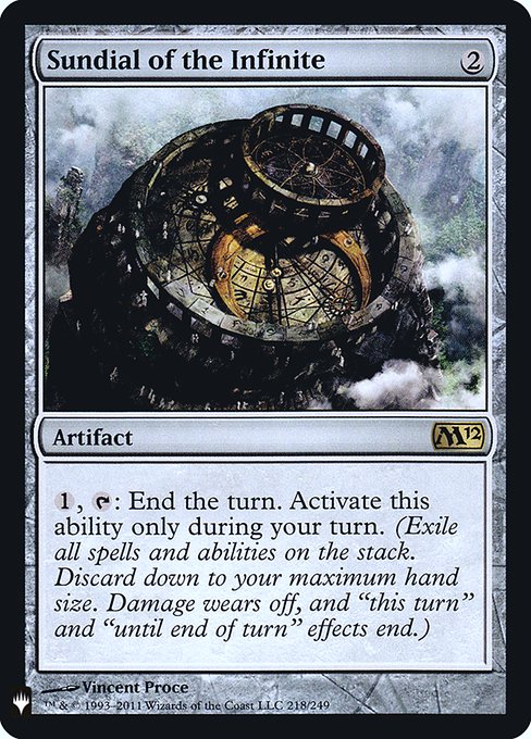 The List - M12-218 - Sundial of the Infinite - Rare - C - Foil