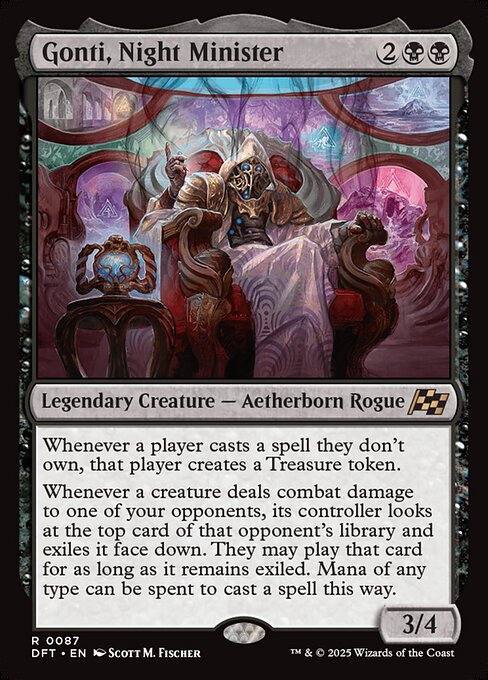 Aetherdrift - 87 - Gonti, Night Minister - Rare - B - Non-foil