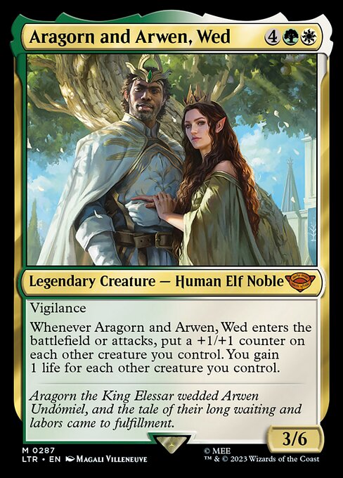The Lord of the Rings: Tales of Middle-earth - 287 - Aragorn and Arwen, Wed - Mythic - WG - Foil